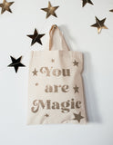 You Are Magic Glitter Print Children's Tote Bag