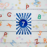 Age Badge Personalised Birthday Postcard Colours